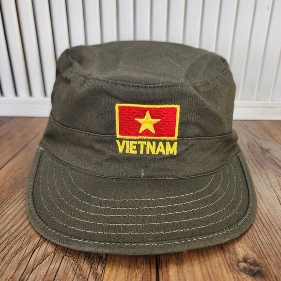 VTG Propper BDU Patrol Cap Vietnam Flag Patch Olive Green Military Cadet XXXL - Picture 2 of 10